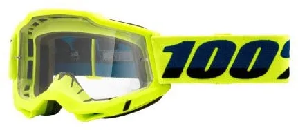 100% ACCURI 2 OTG mask | Neon Yellow | Clear glasses