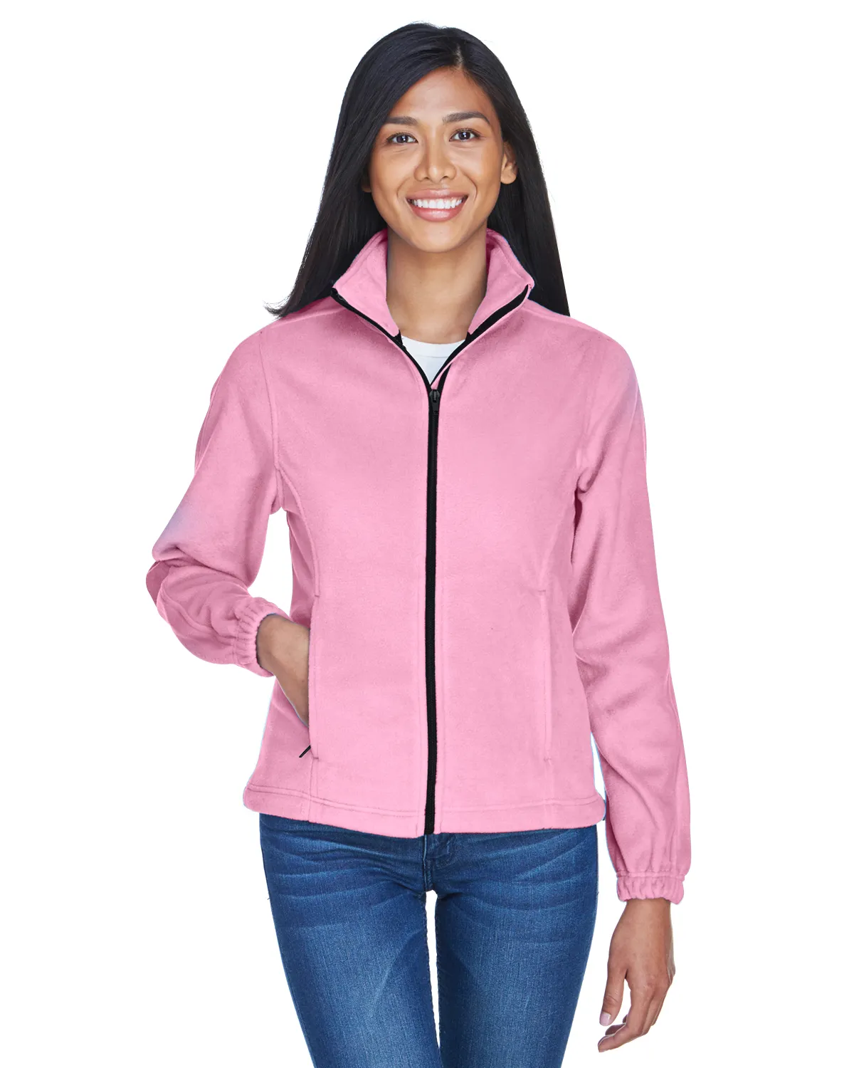 8481 UltraClub® Polyester Ladies' Iceberg Fleece Full-Zip Jacket SKU: 8481