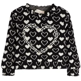 Allover Heart Sweater