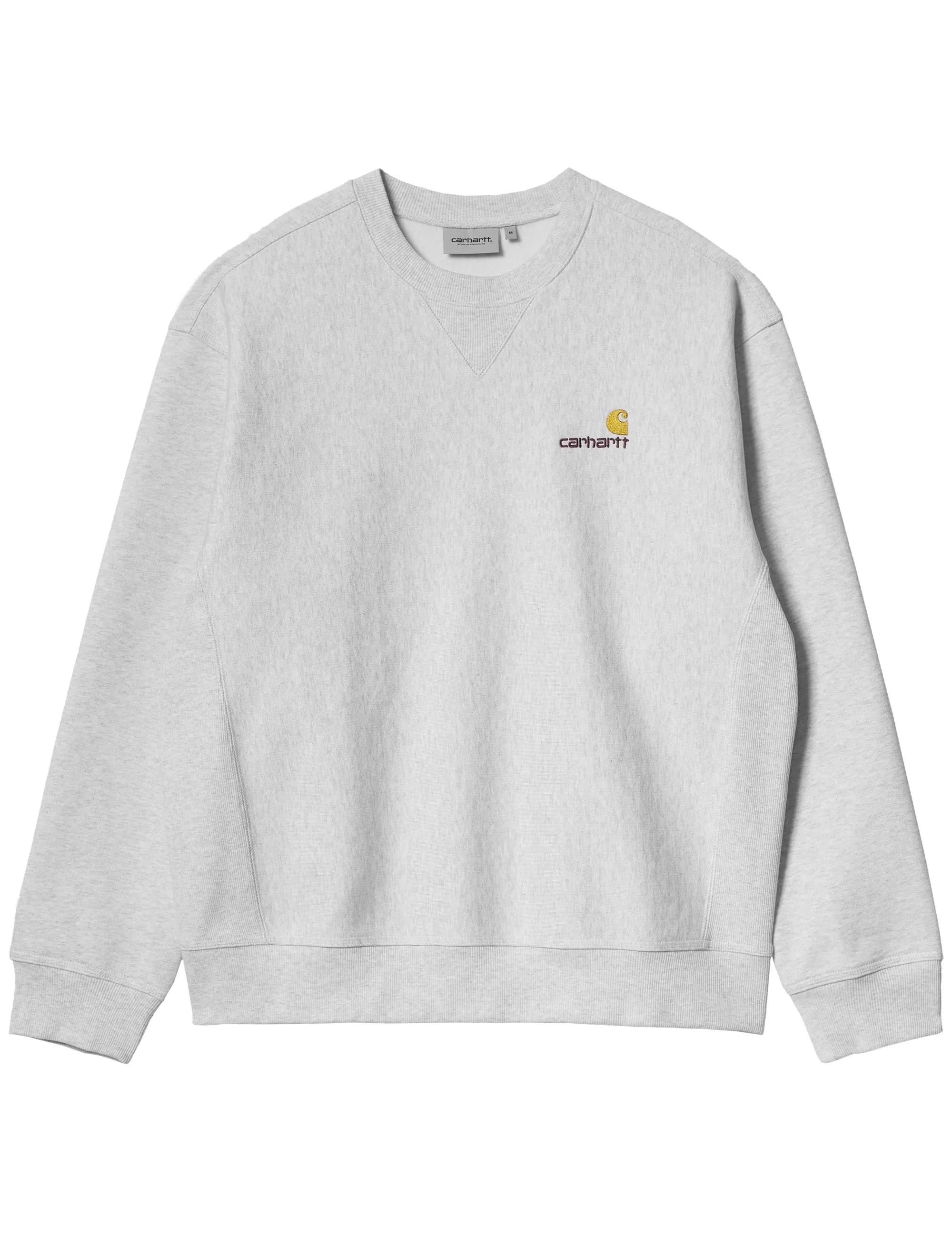 American Script Crew Sweat - Ash Heather