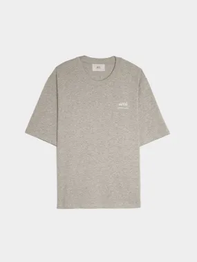 Ami AM T-shirt, Heather Ash Grey