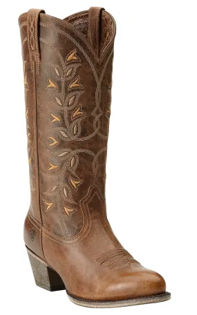 Ariat Women's New West Pearl Desert Holly Traditional Toe Cowboy Boots