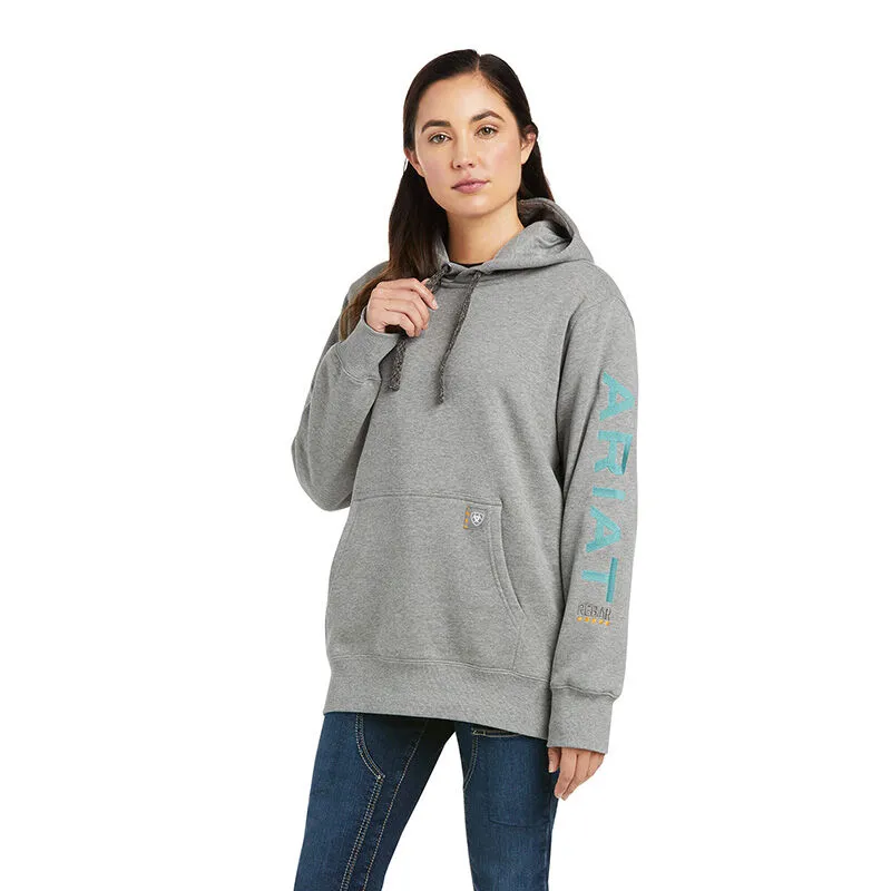 Ariat Women's Rebar Graphic Hoodie - Heather Grey