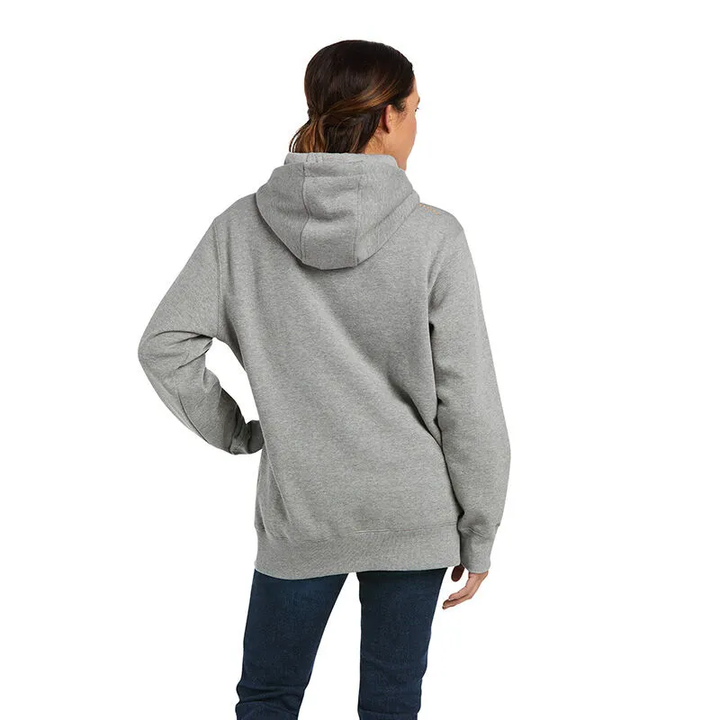 Ariat Women's Rebar Graphic Hoodie - Heather Grey