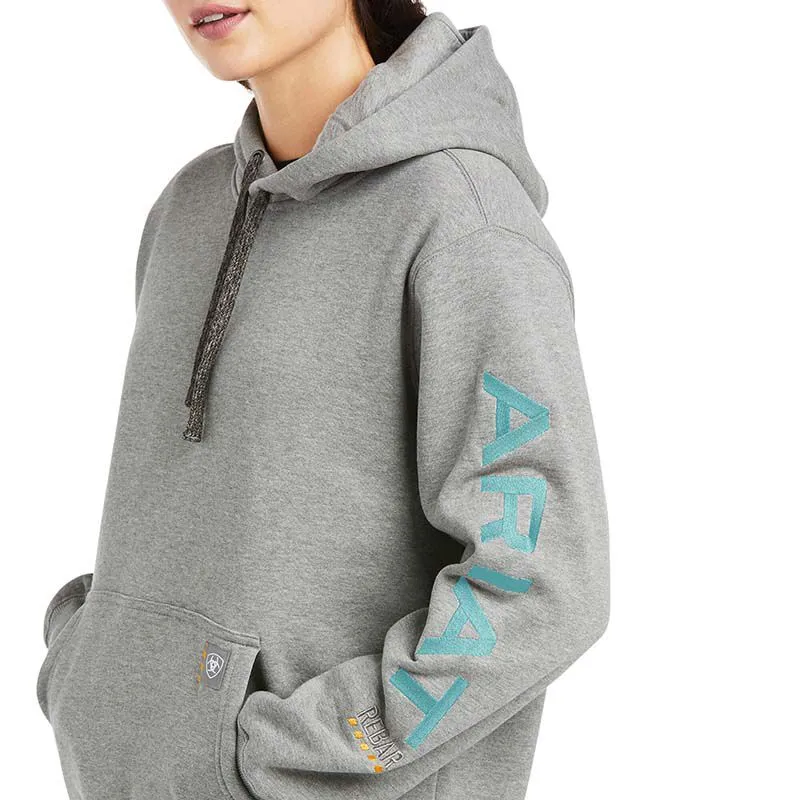 Ariat Women's Rebar Graphic Hoodie - Heather Grey