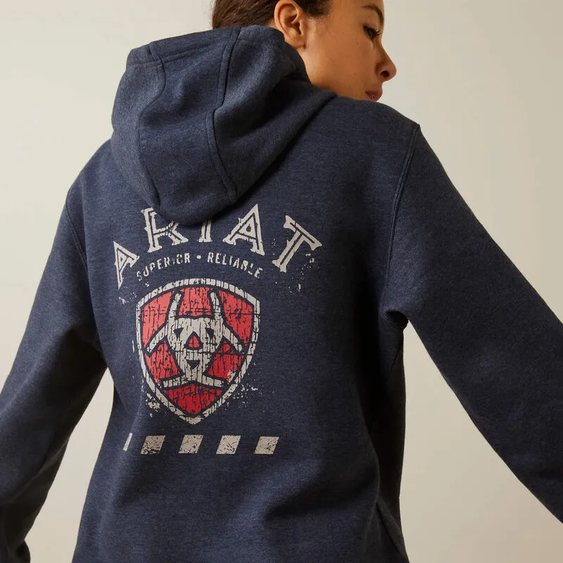 Ariat Women's Rebar Superior Hoodie (Navy Heather)