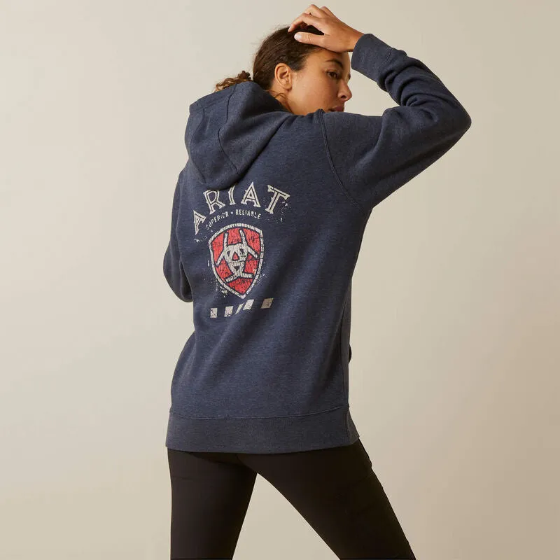 Ariat Women's Rebar Superior Hoodie (Navy Heather)