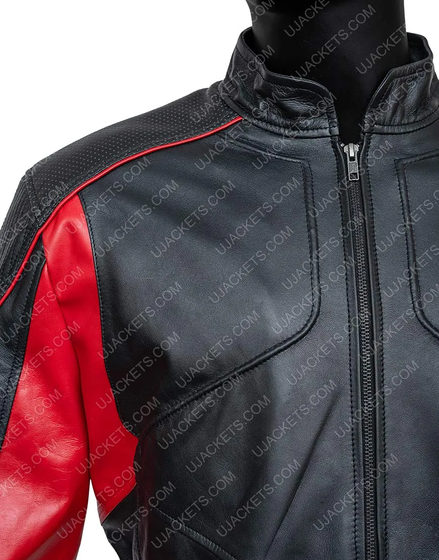 Arrow S06 John Diggle Leather Jacket | David Ramsey Jacket | 40% OFF!