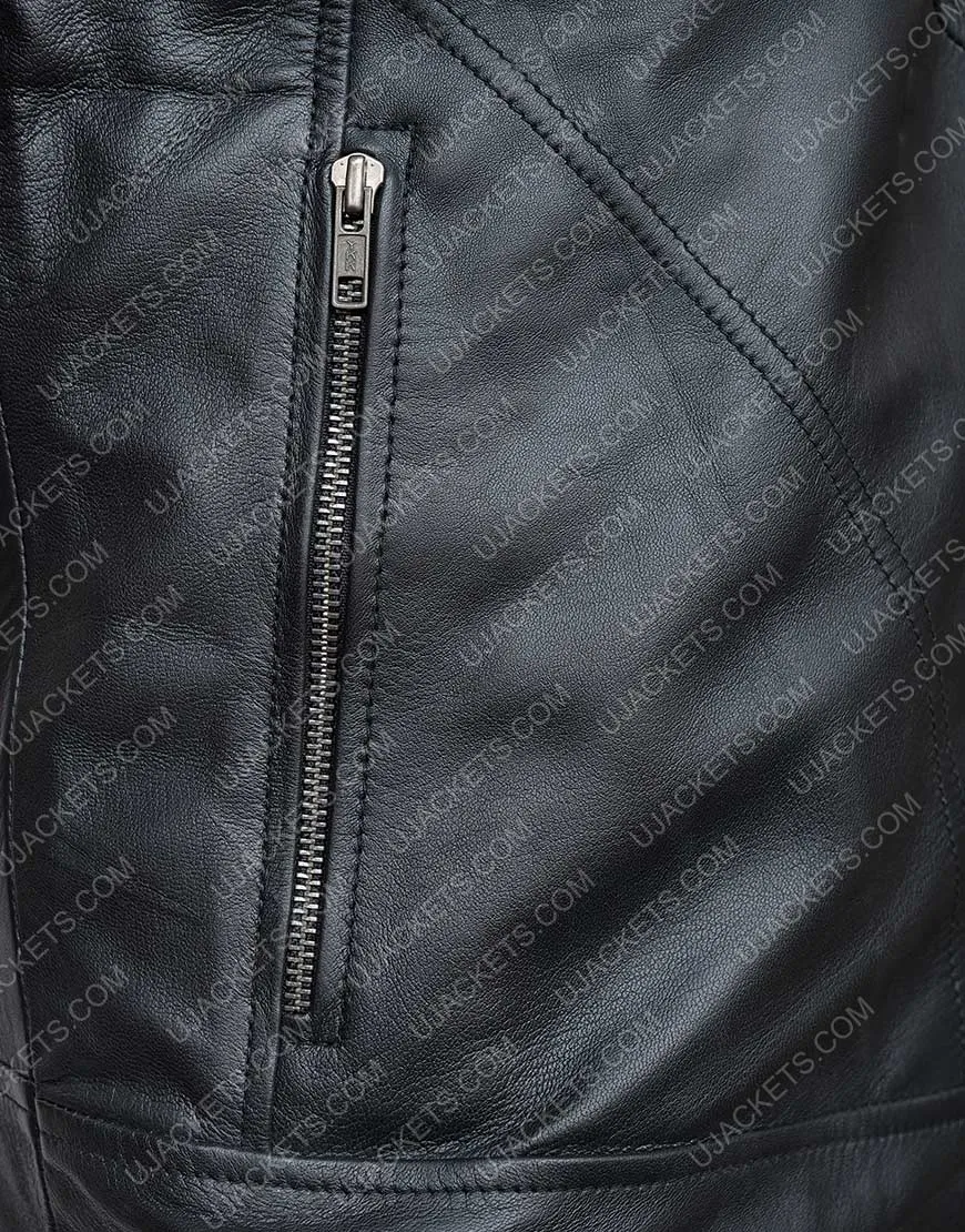 Arrow S06 John Diggle Leather Jacket | David Ramsey Jacket | 40% OFF!