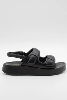 Ash Sandalo Vinci in Nappa Nero Donna