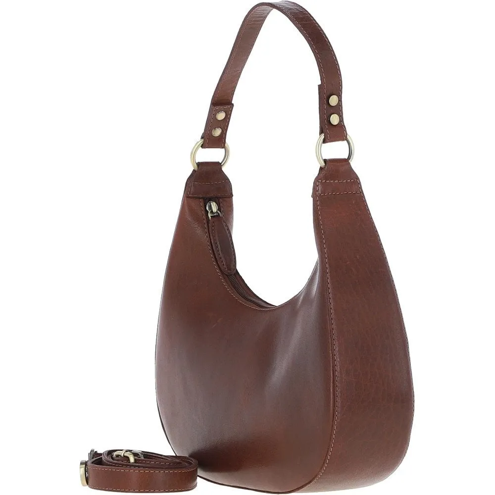 Ashwood Leather Shoulder Bag Chestnut: T-86