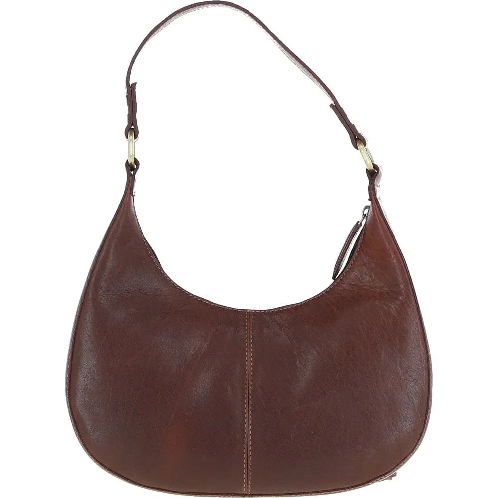 Ashwood Leather Shoulder Bag Chestnut: T-86