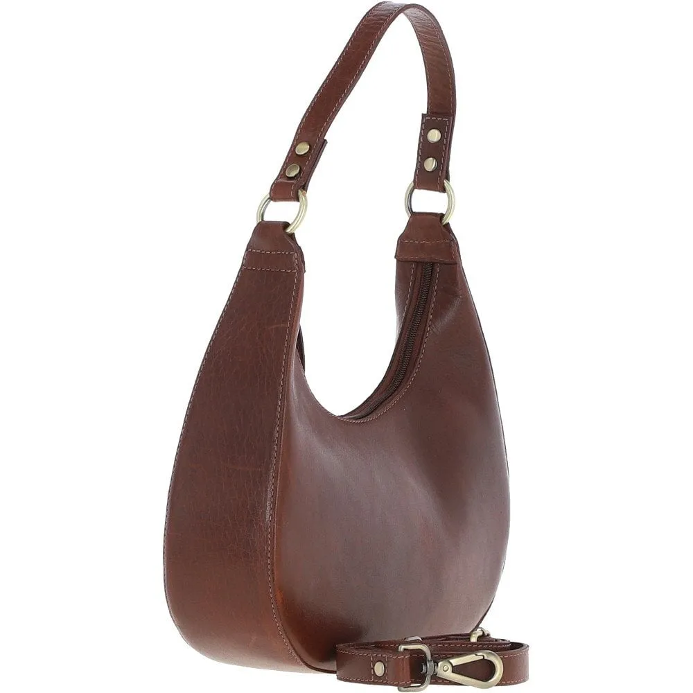 Ashwood Leather Shoulder Bag Chestnut: T-86