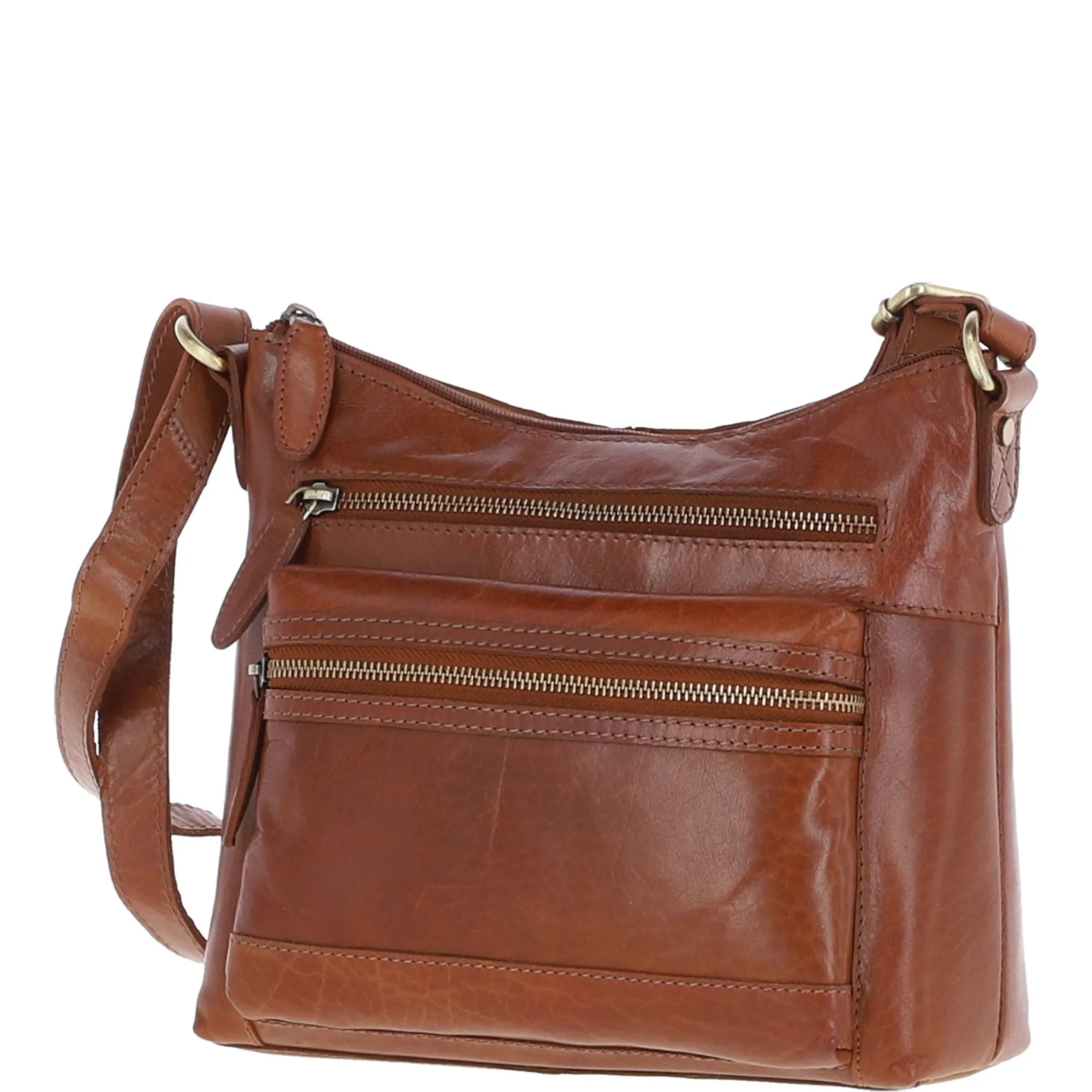 Ashwood Medium Leather Shoulder Bag Honey: T-83