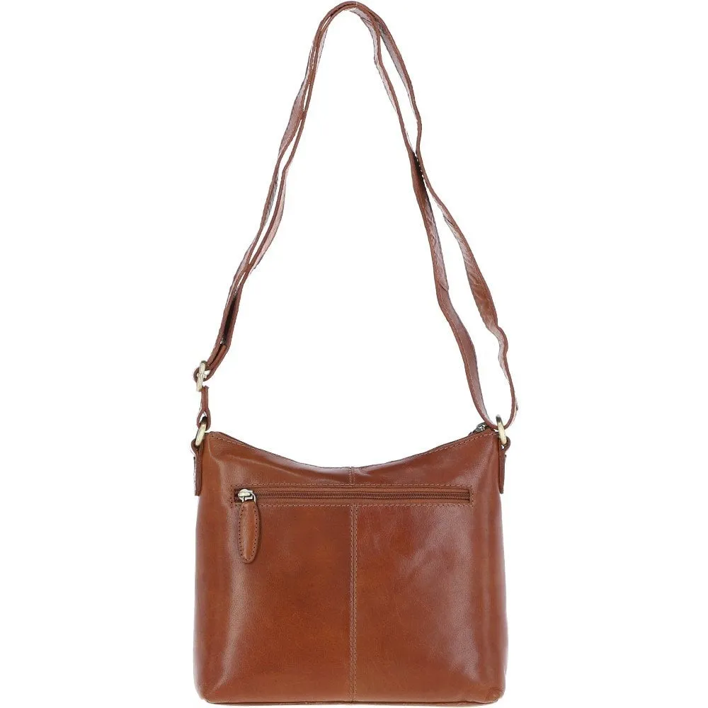 Ashwood Medium Leather Shoulder Bag Honey: T-83