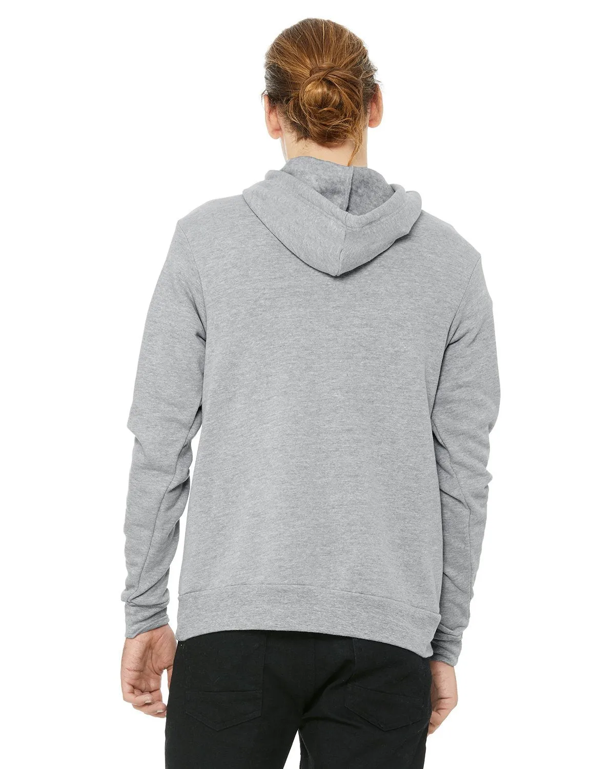 Bella + Canvas Unisex Sponge Fleece Pullover Hoodie 3719 Athletic Heather