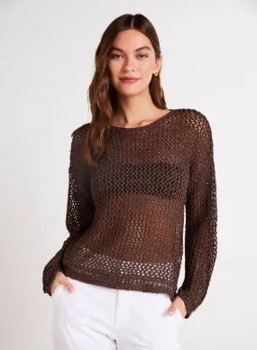 Bella Dahl Relaxed Dropped Shoulder Sweater - Cocoa Cabana