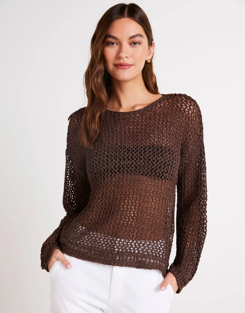 Bella Dahl Relaxed Dropped Shoulder Sweater - Cocoa Cabana