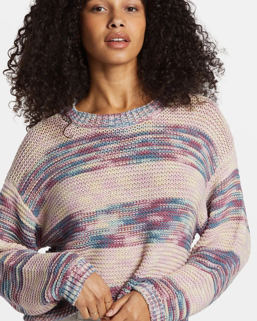 Billabong Fade Out Sweater-Blue Shadow