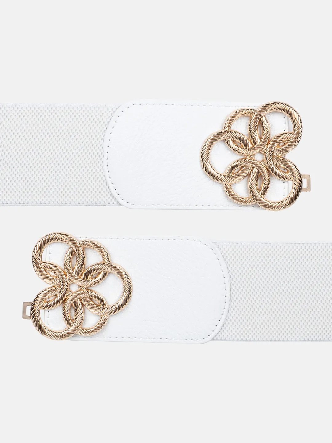 Bold Cutwork Buckle Broad Belt