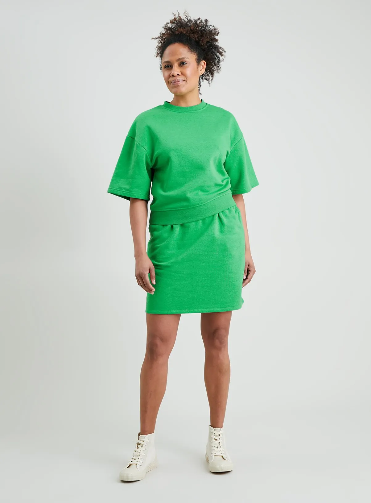 Buy Bright Green Overdyed Coord Sweatshirt XXL | Hoodies and sweatshirts | Tu