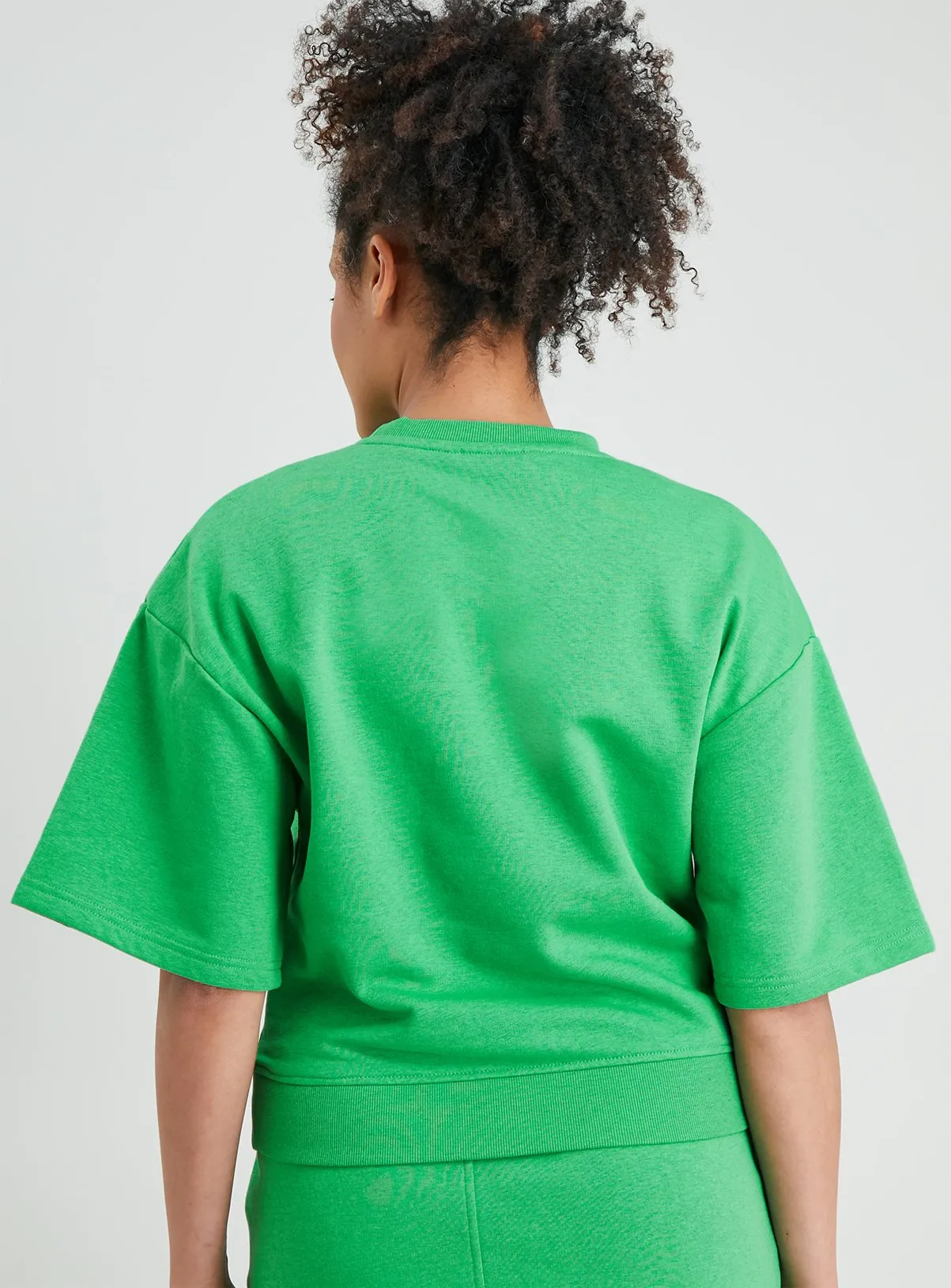 Buy Bright Green Overdyed Coord Sweatshirt XXL | Hoodies and sweatshirts | Tu