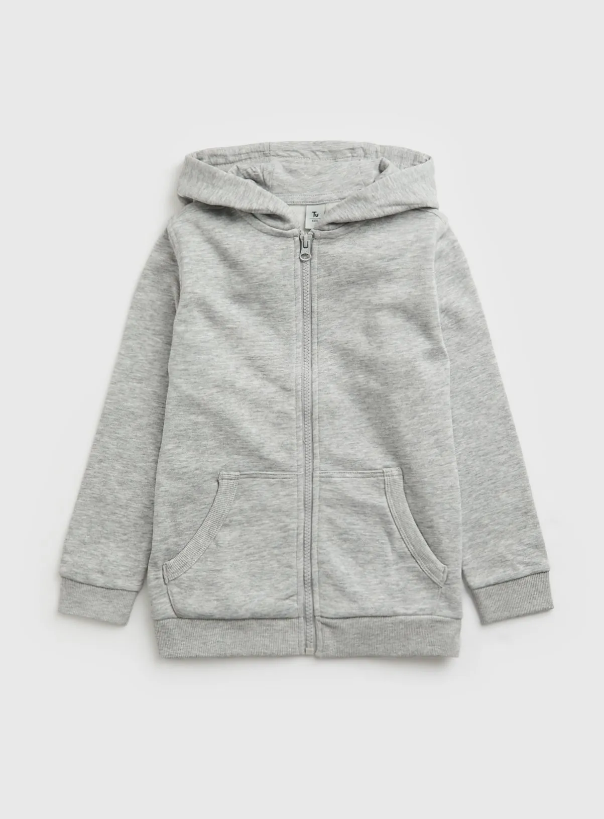 Buy Grey Zip Through Hoodie 11 years | Jumpers and hoodies | Tu