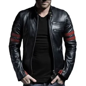 Buy Leather Jacket with Straps - Jackets for Men 0070 | Kilt and Jacks