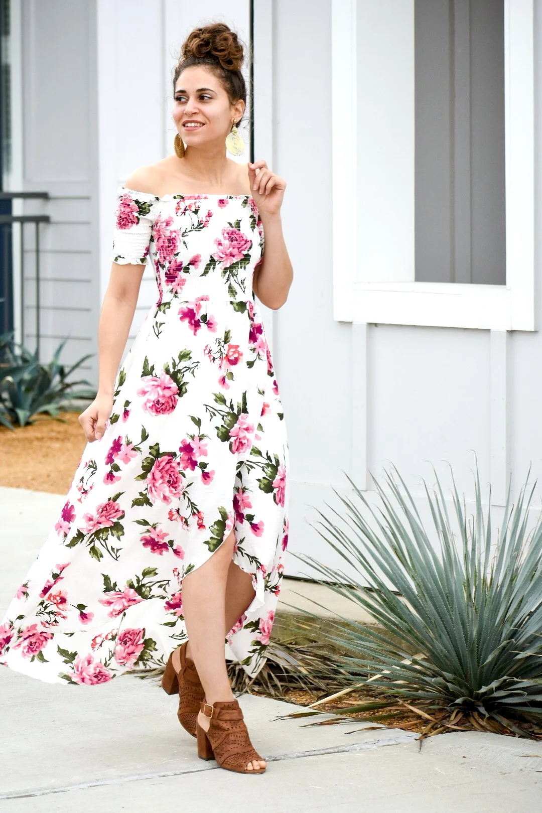 Can't Contain White Floral Dress