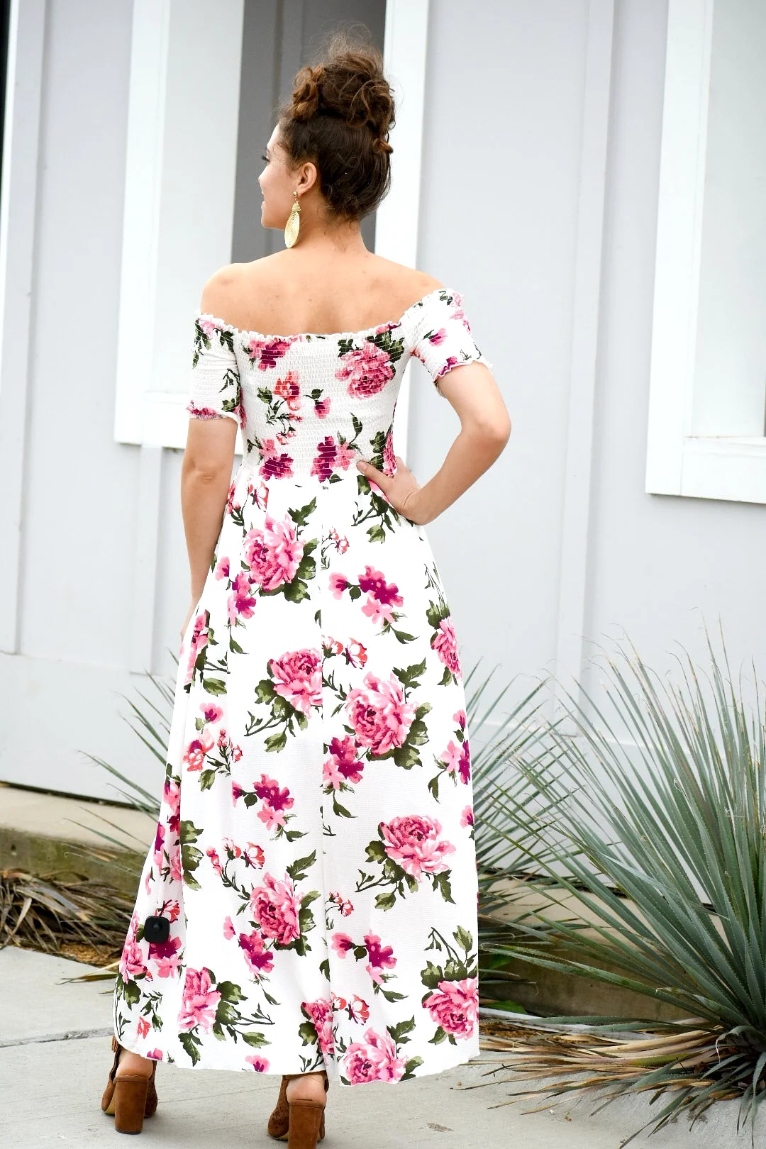 Can't Contain White Floral Dress