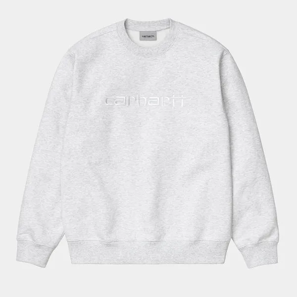 Carhartt WIP Carhartt Sweat - Ash Heather / White