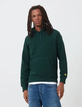 Carhartt-WIP Chase Hooded Sweatshirt - Bottle Green