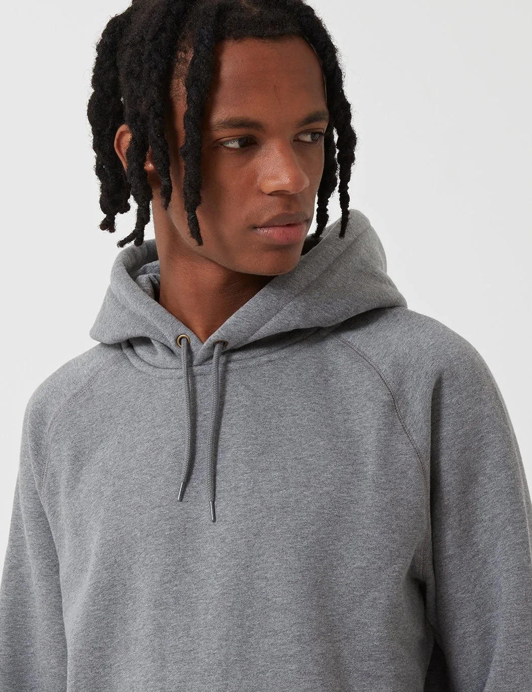 Carhartt-WIP Chase Hooded Sweatshirt - Dark Grey Heather