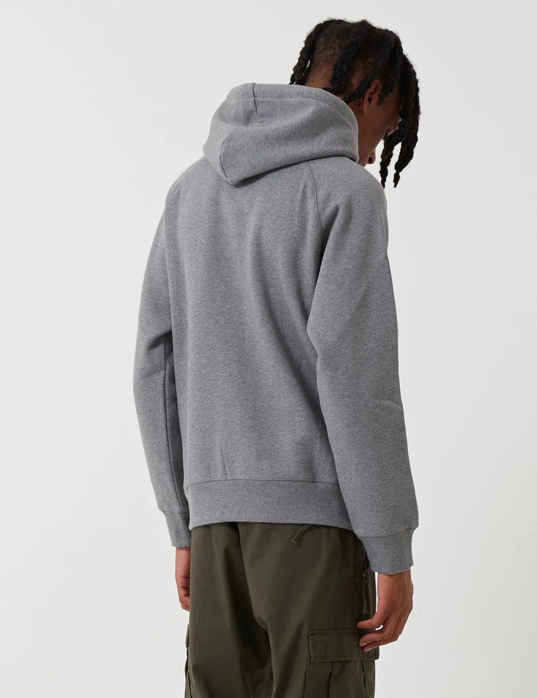 Carhartt-WIP Chase Hooded Sweatshirt - Dark Grey Heather