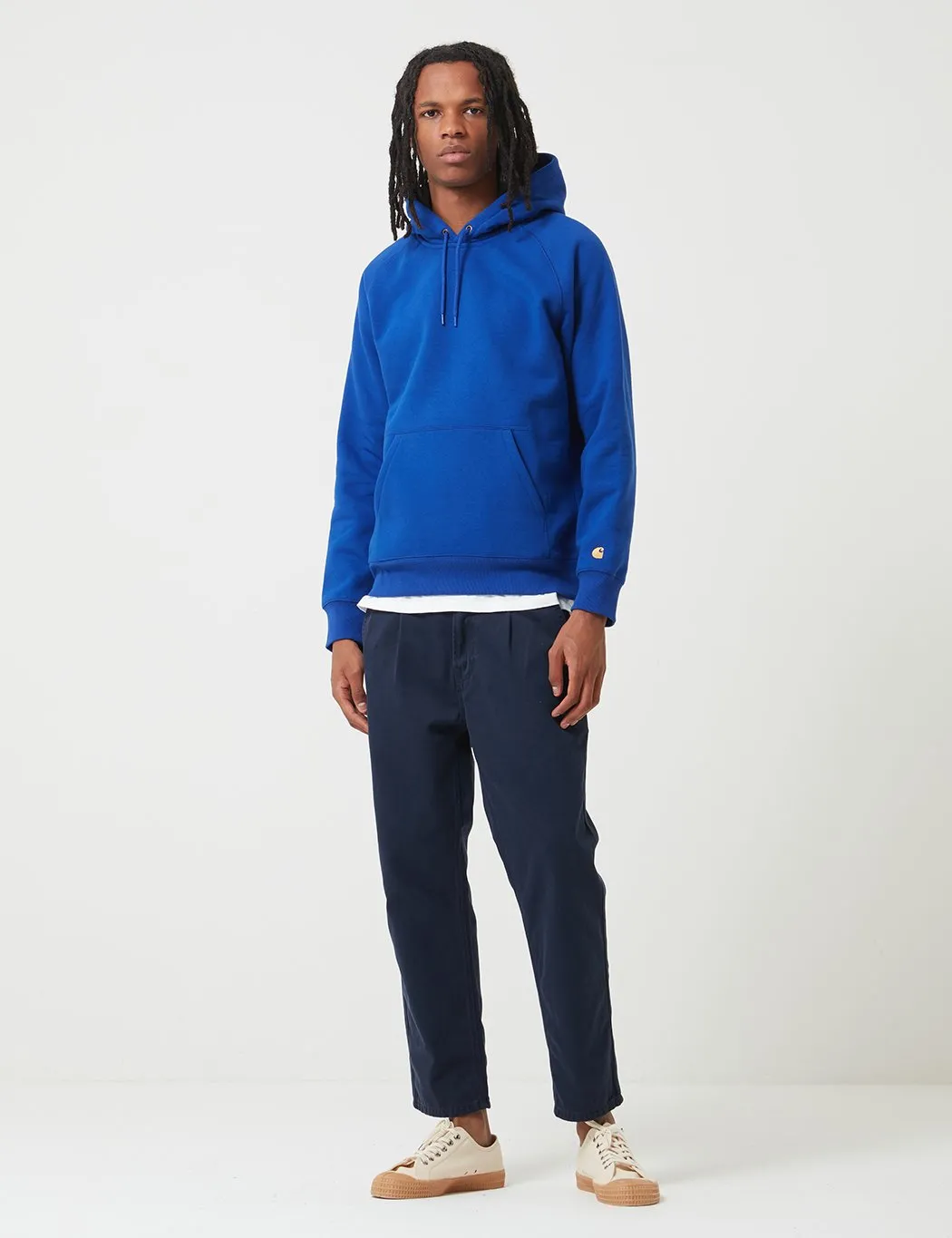 Carhartt-WIP Chase Hooded Sweatshirt - Thunder Blue