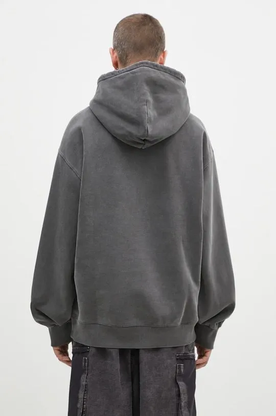 Carhartt WIP cotton sweatshirt Hooded Vista Sweat men's gray color hooded smooth I029523.87GD