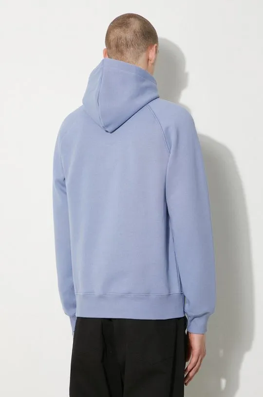 Carhartt WIP sweatshirt men's blue color hooded smooth I033661.29XXX