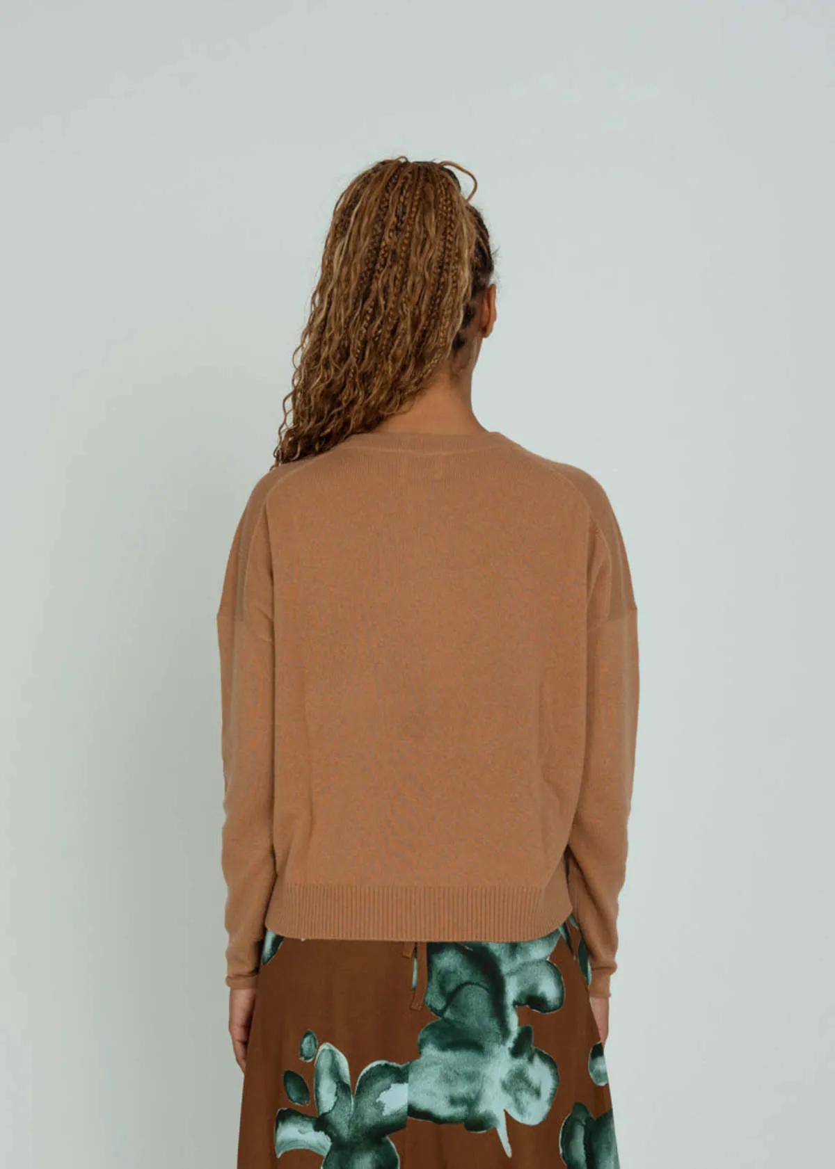 Cashmere Crew Sweater - Caramel