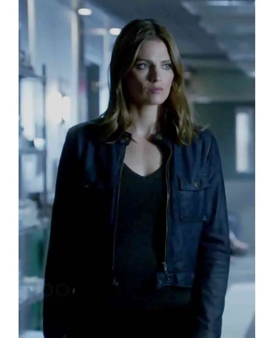 Castle Kate Beckett Blue Leather Jacket - UJackets