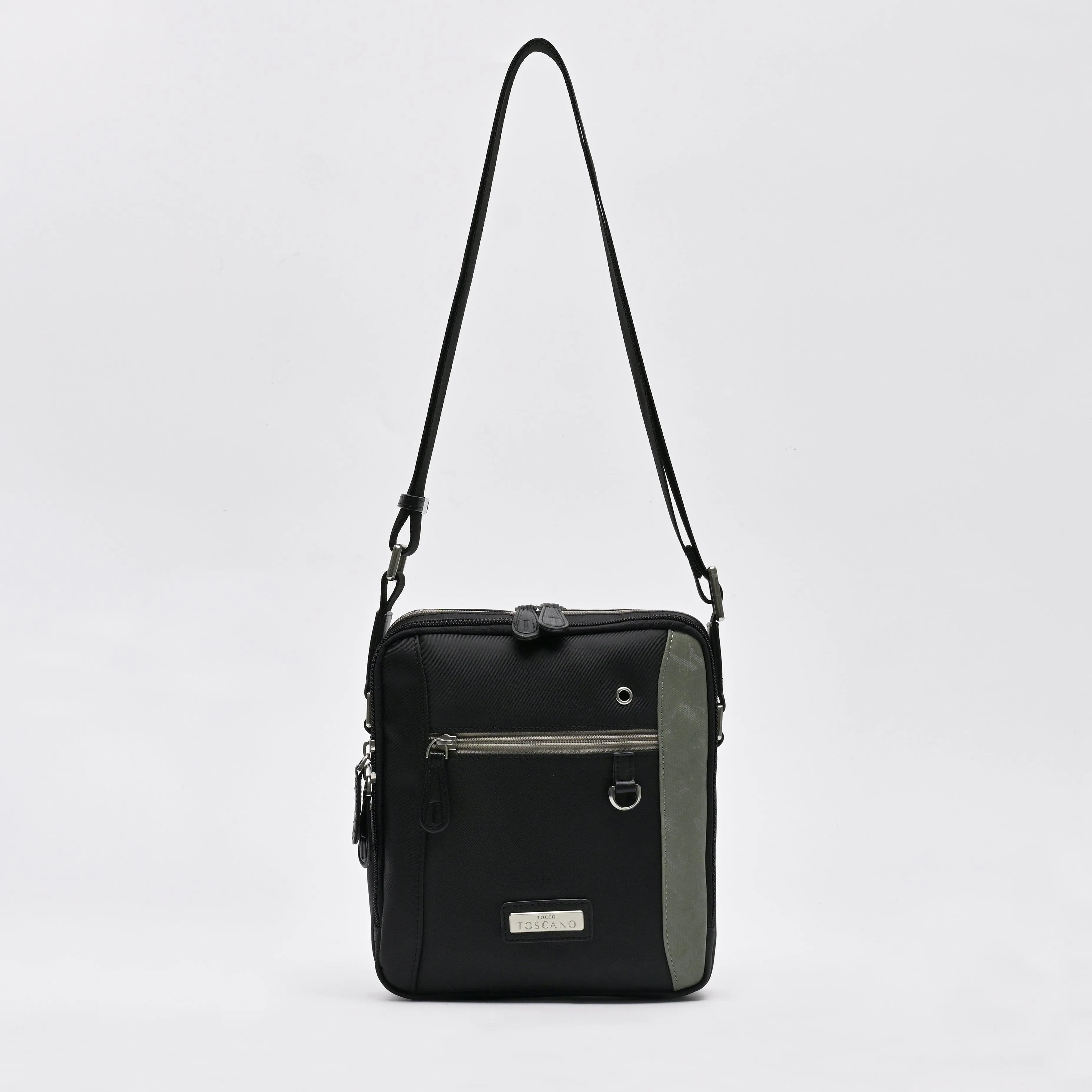 Casual Sling Bag With Front Zipper Pocket - TGSB0223PN3MG3