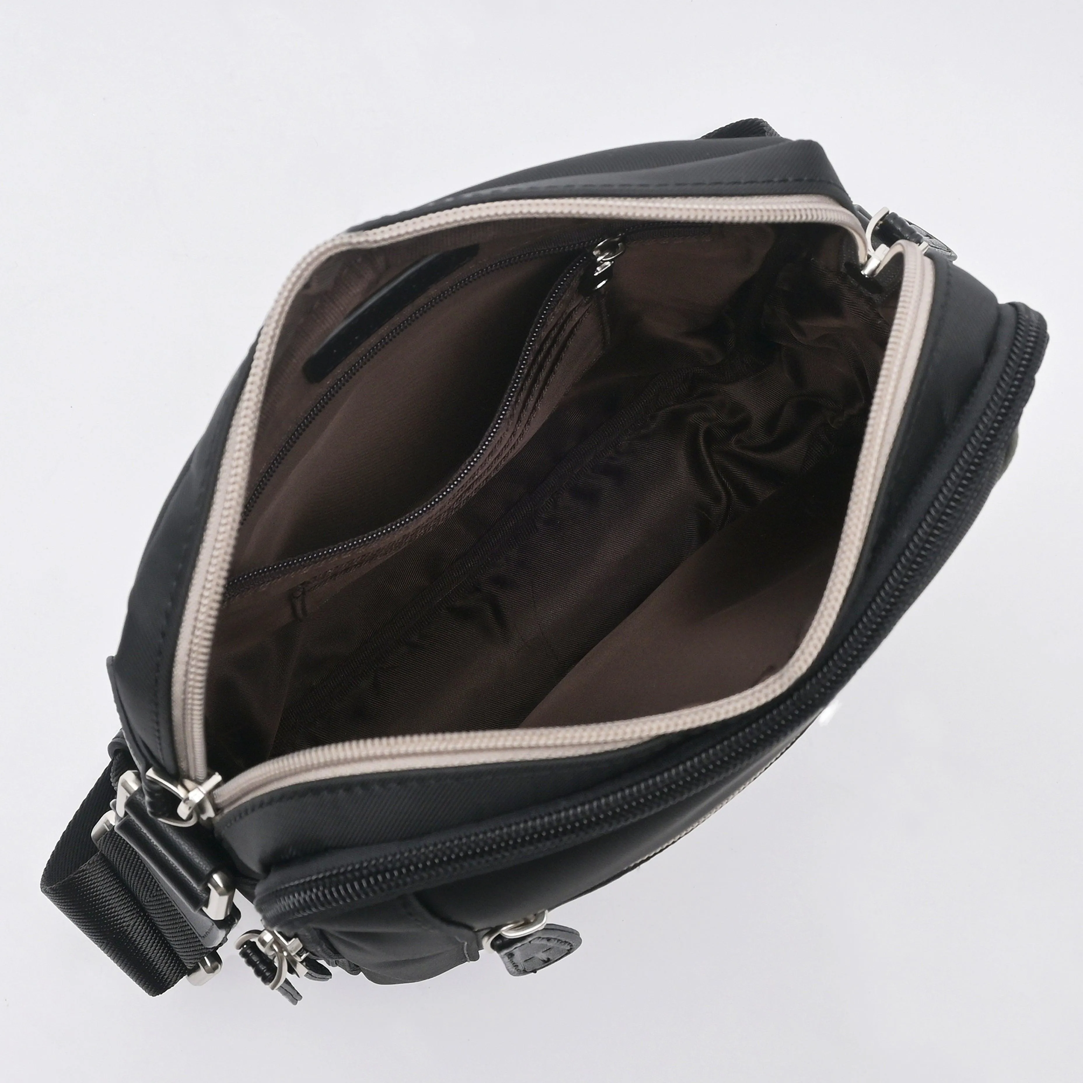 Casual Sling Bag With Front Zipper Pocket - TGSB0223PN3MG3