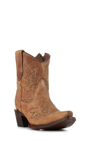 Circle G by Corral Women's Orix Brown Snip Toe Cowboy Booties