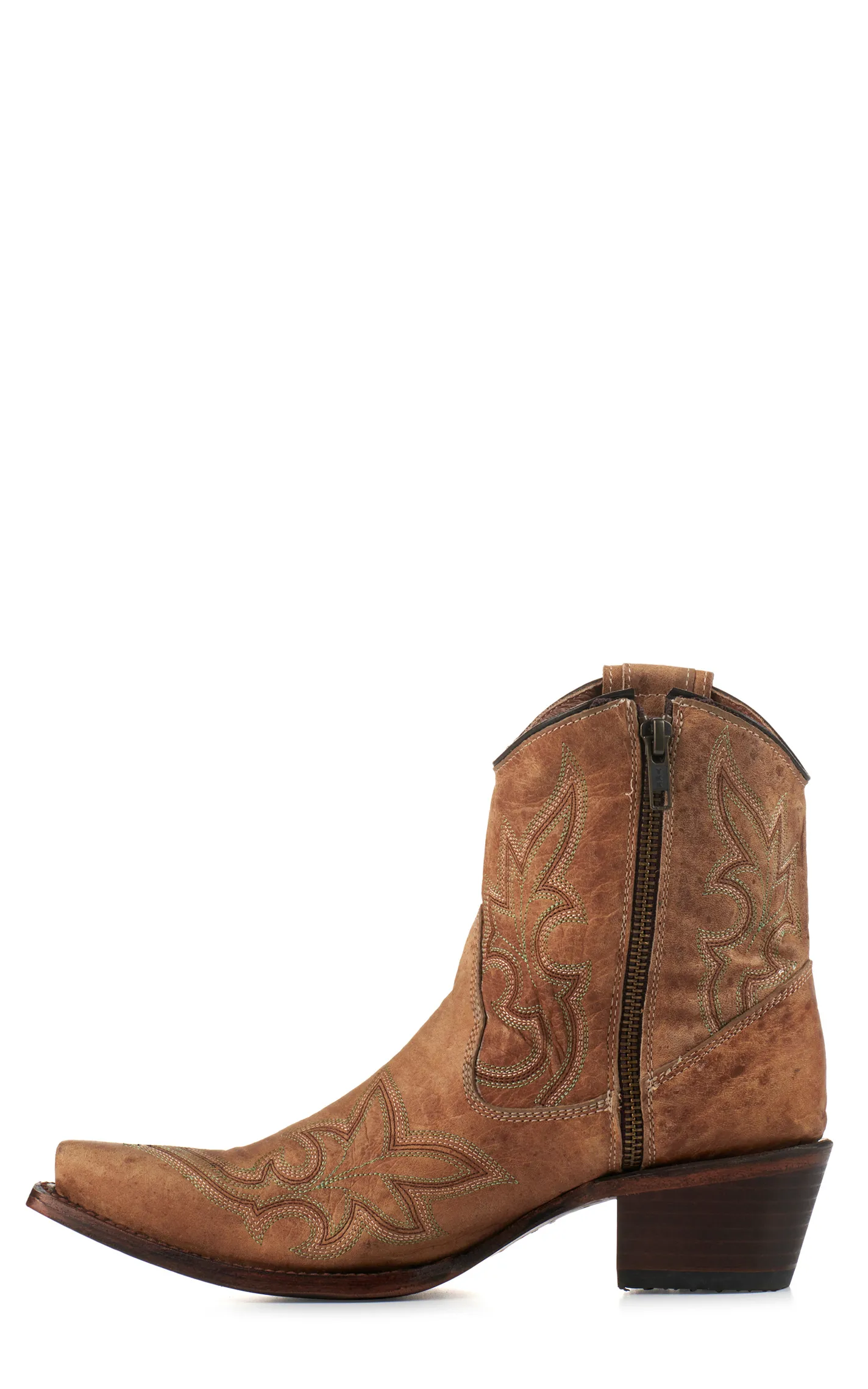 Circle G by Corral Women's Orix Brown Snip Toe Cowboy Booties