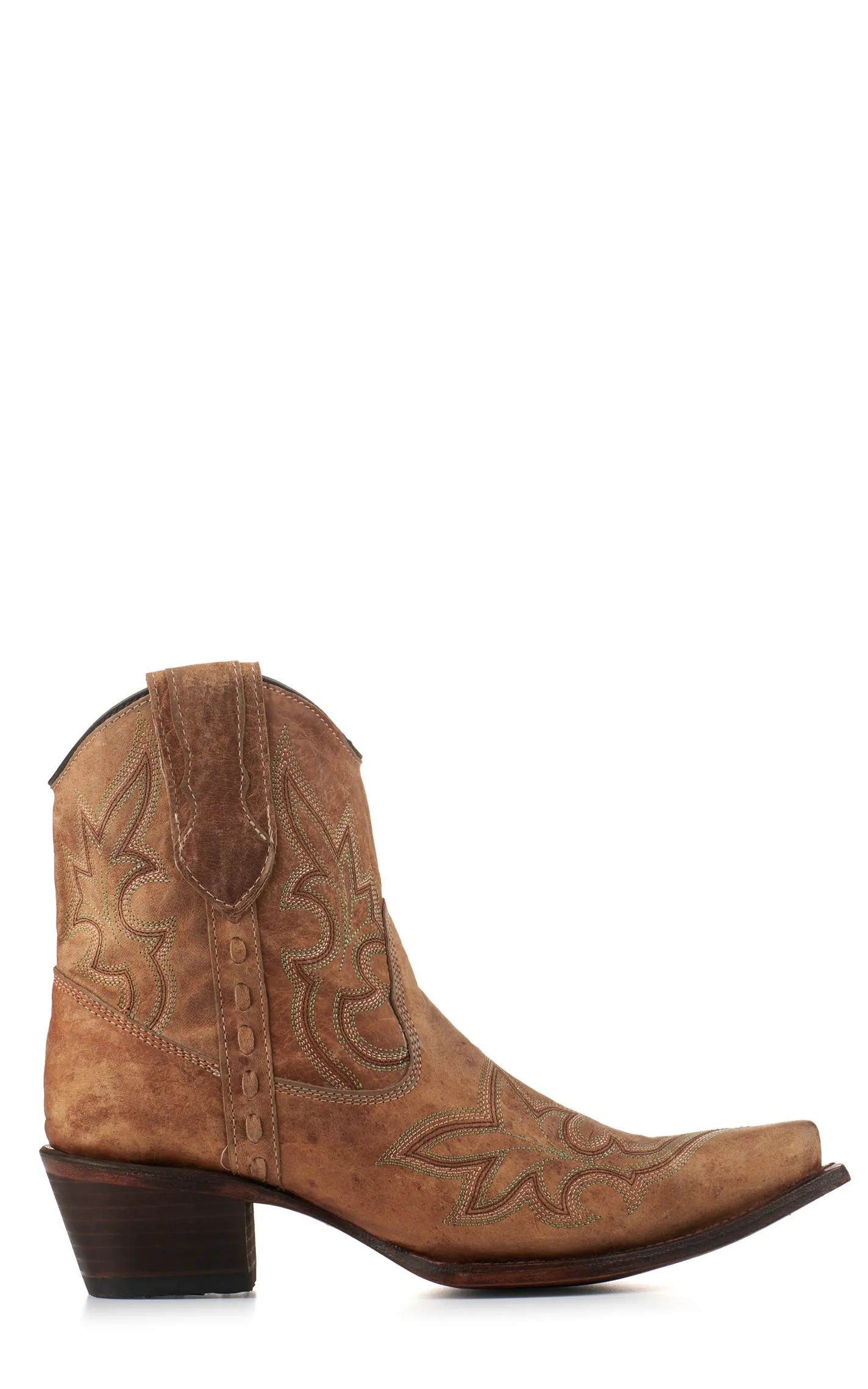 Circle G by Corral Women's Orix Brown Snip Toe Cowboy Booties