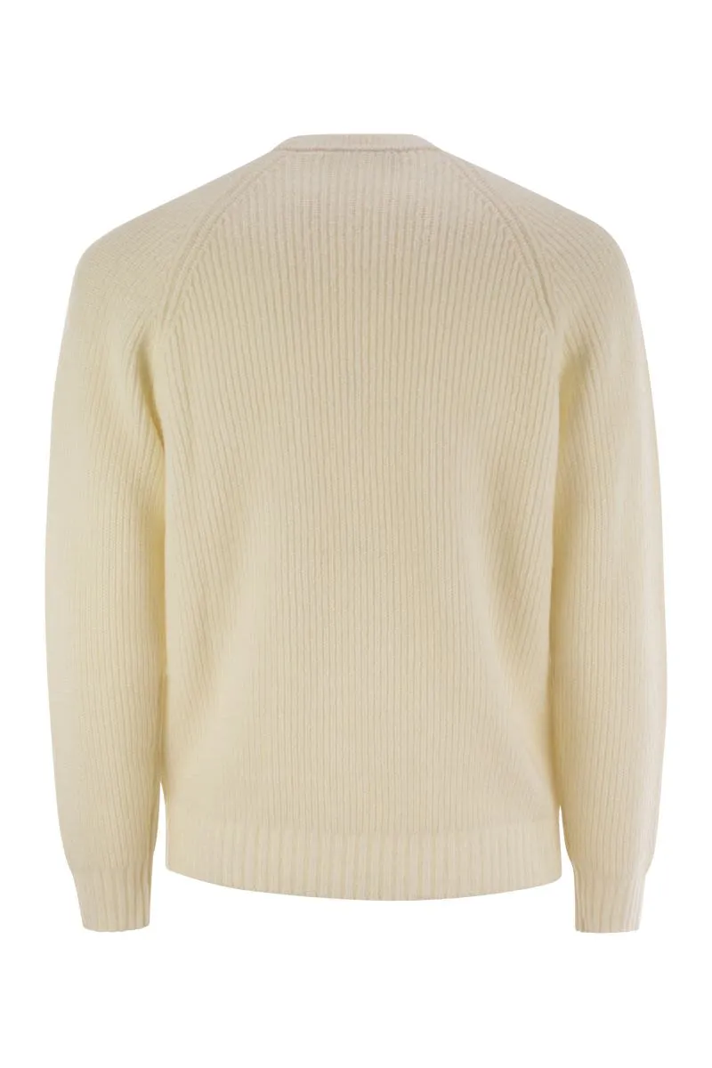 CREW-NECK RIB SWEATER