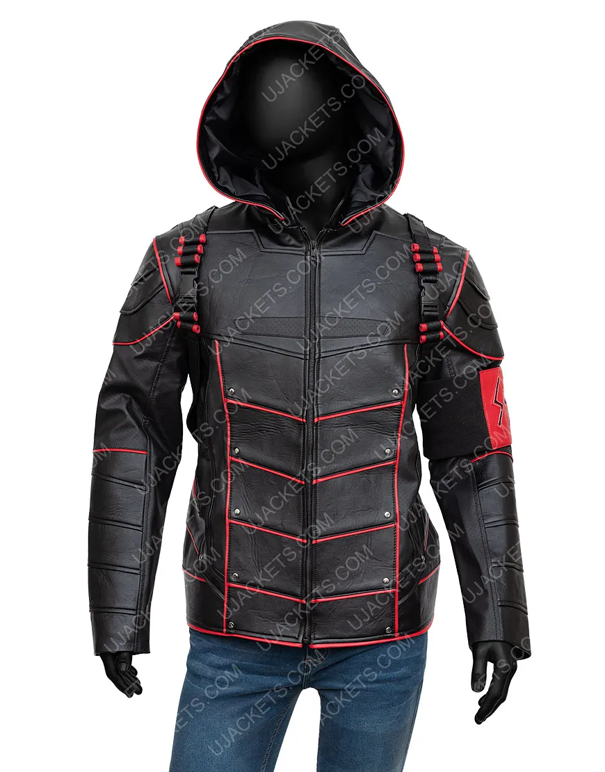 Crisis On Earth X Dark Arrow Jacket With Quiver - Ujackets