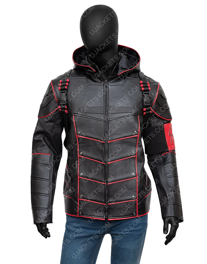 Crisis On Earth X Dark Arrow Jacket With Quiver - Ujackets