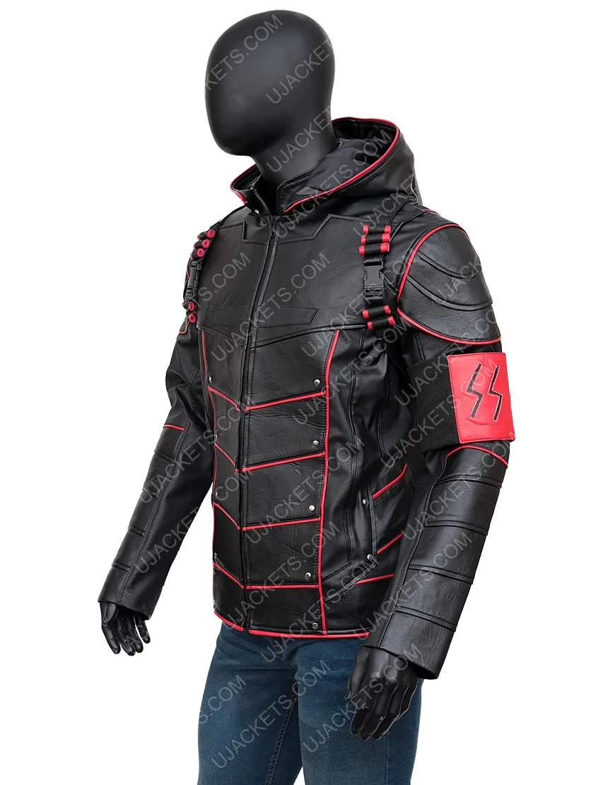 Crisis On Earth X Dark Arrow Jacket With Quiver - Ujackets