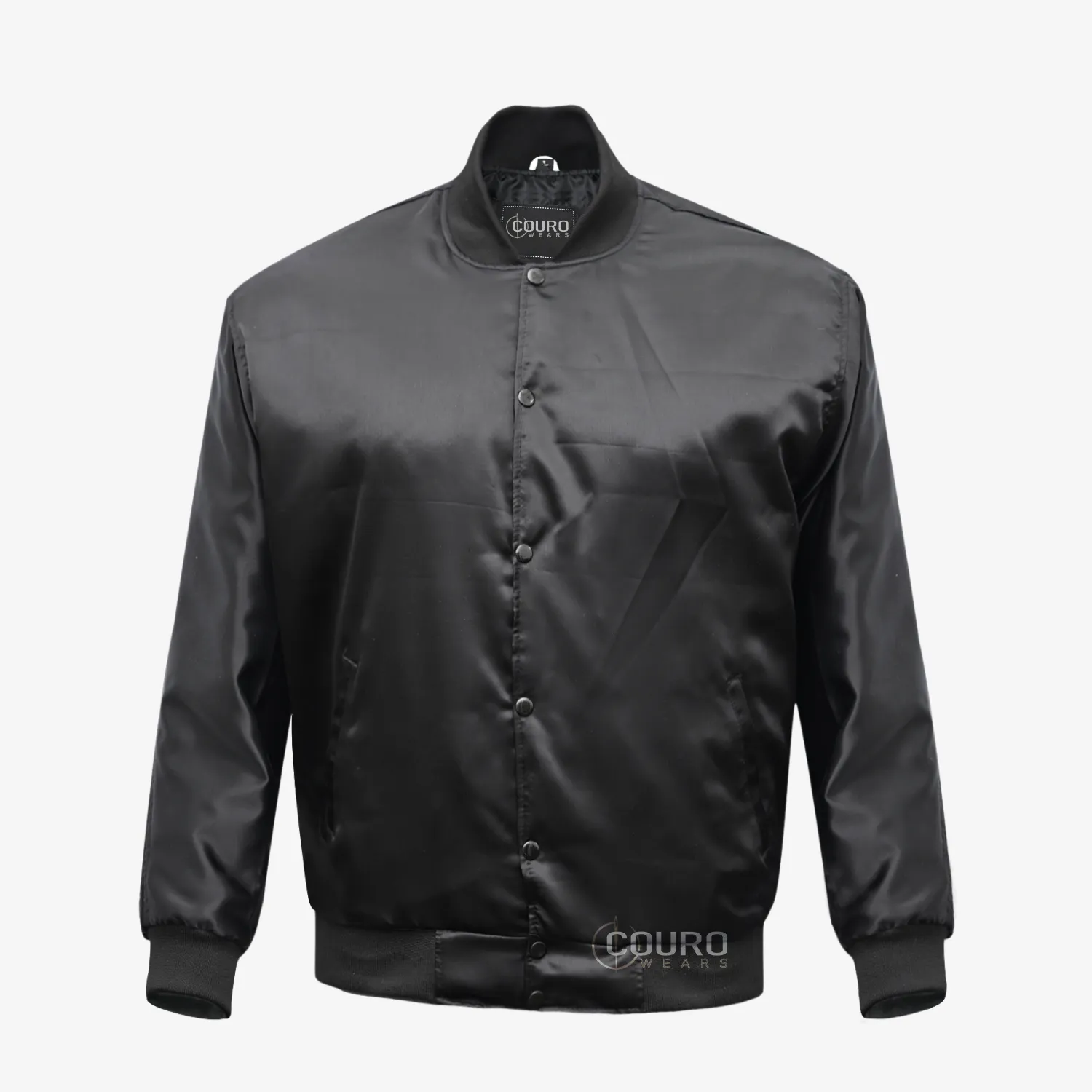 Custom Black Varsity Jackets - Couro Wears