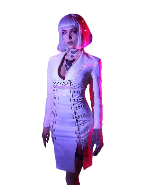 Cyberpunk Night City Neon Girl Jacket - Cyberpunk Jacket